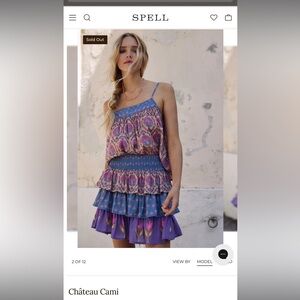 NWT Spell Chateau Cami